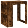 Mesa alta de bar madera ingeniería roble ahumado 102x70x103,5cm en Mesas de comedor | Comprar online en Foru.es