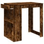 Mesa alta de bar madera ingeniería roble ahumado 102x70x103,5cm en Mesas de comedor | Comprar online en Foru.es