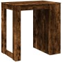 Mesa alta de bar madera ingeniería roble ahumado 102x70x103,5cm en Mesas de comedor | Comprar online en Foru.es