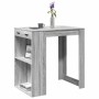 Mesa alta de bar madera ingeniería gris Sonoma 102x70x103,5 cm en Mesas de comedor | Comprar online en Foru.es