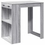 Mesa alta de bar madera ingeniería gris Sonoma 102x70x103,5 cm en Mesas de comedor | Comprar online en Foru.es