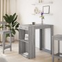 Mesa alta de bar madera ingeniería gris Sonoma 102x70x103,5 cm en Mesas de comedor | Comprar online en Foru.es