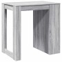 Mesa alta de bar madera ingeniería gris Sonoma 102x70x103,5 cm en Mesas de comedor | Comprar online en Foru.es