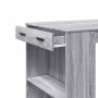 Mesa alta de bar madera ingeniería gris Sonoma 102x70x103,5 cm en Mesas de comedor | Comprar online en Foru.es