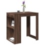 Mesa alta de bar madera ingeniería marrón roble 102x70x103,5 cm en Mesas de comedor | Comprar online en Foru.es