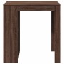 Mesa alta de bar madera ingeniería marrón roble 102x70x103,5 cm en Mesas de comedor | Comprar online en Foru.es