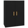 Armario de pared colgante negro 69,5x34x90 cm de vidaXL, Aparadores - Ref: Foro24-812259, Precio: 74,66 €, Descuento: %