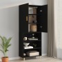 Armario de pared colgante negro 69,5x34x90 cm de vidaXL, Aparadores - Ref: Foro24-812259, Precio: 74,66 €, Descuento: %