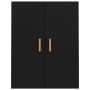 Armario de pared colgante negro 69,5x34x90 cm de vidaXL, Aparadores - Ref: Foro24-812259, Precio: 74,66 €, Descuento: %