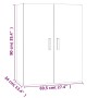 Armario de pared colgante negro 69,5x34x90 cm de vidaXL, Aparadores - Ref: Foro24-812259, Precio: 74,66 €, Descuento: %