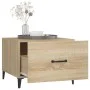 Mesa de centro con patas de metal roble Sonoma 50x50x40 cm de vidaXL, Mesas de centro - Ref: Foro24-812732, Precio: 41,78 €, ...