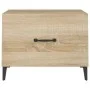 Mesa de centro con patas de metal roble Sonoma 50x50x40 cm de vidaXL, Mesas de centro - Ref: Foro24-812732, Precio: 41,78 €, ...