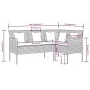Sofá en forma de L con cojines ratán sintético gris de vidaXL, Sofás de exterior - Ref: Foro24-318585, Precio: 198,72 €, Desc...