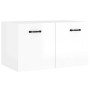 Armario pared madera contrachapada blanco brillo 80x35x36,5 cm de vidaXL, Estantes y estanterías - Ref: Foro24-812930, Precio...