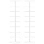 Wall wine rack for 9 bottles 2 units white iron by vidaXL, Wine racks - Ref: Foro24-340902, Price: 83,22 €, Discount: %