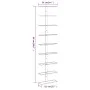 Wall wine rack for 9 bottles 2 units white iron by vidaXL, Wine racks - Ref: Foro24-340902, Price: 83,22 €, Discount: %