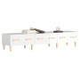 Mueble de TV madera contrachapada blanco brillo 150x34,5x30 cm de vidaXL, Muebles TV - Ref: Foro24-812642, Precio: 93,74 €, D...