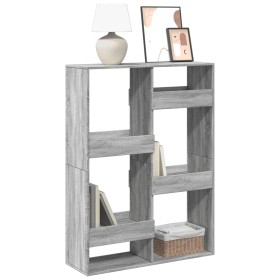 Estantería de madera de ingeniería gris Sonoma 100x33x135 cm en Librerías y estanterías | Comprar online en Foru.es