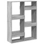 Estantería de madera de ingeniería gris Sonoma 100x33x135 cm en Librerías y estanterías | Comprar online en Foru.es