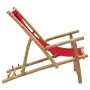 Strandkorb aus Bambus und rotem Segeltuch von vidaXL, Gartenstühle - Ref: Foro24-318597, Preis: 51,20 €, Rabatt: %