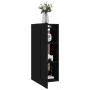 Armario colgante madera de ingeniería negro 35x34x90 cm de vidaXL, Taquillas y armarios de almacenamiento - Ref: Foro24-81247...