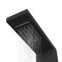 Sistema de panel de ducha aluminio negro de vidaXL, Boquillas de chorro para bañeras y duchas - Ref: Foro24-151416, Precio: 1...