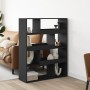 Separador de ambientes madera ingeniería negro 100x33x125,5 cm en Librerías y estanterías | Comprar online en Foru.es
