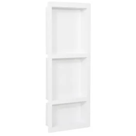 Shower niche with 3 matte gray compartments 41x99x9 cm by vidaXL, Shower walls and screens - Ref: Foro24-151399, Price: 120,5...