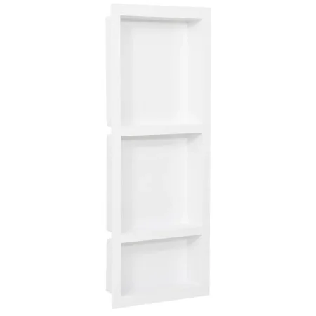 Shower niche with 3 matte gray compartments 41x99x9 cm by vidaXL, Shower walls and screens - Ref: Foro24-151399, Price: 120,5...