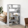 Separador de ambientes madera gris hormigón 100x33x156,5 cm en Librerías y estanterías | Comprar online en Foru.es