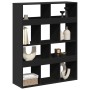 Separador de ambientes madera ingeniería negro 100x33x125,5 cm en Librerías y estanterías | Comprar online en Foru.es