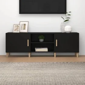 Mueble para TV madera contrachapada negro 150x30x50 cm de vidaXL, Muebles TV - Ref: Foro24-812619, Precio: 94,20 €, Descuento: %