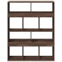 Separador de ambientes madera marrón roble 100x33x125,5 cm en Librerías y estanterías | Comprar online en Foru.es