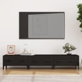 Mueble de TV madera contrachapada negro 150x34,5x30 cm de vidaXL, Muebles TV - Ref: Foro24-812646, Precio: 72,76 €, Descuento: %
