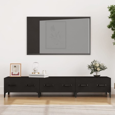 Mueble de TV madera contrachapada negro 150x34,5x30 cm de vidaXL, Muebles TV - Ref: Foro24-812646, Precio: 72,76 €, Descuento: %