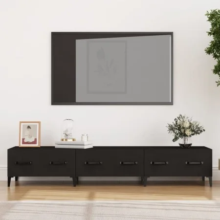 Mueble de TV madera contrachapada negro 150x34,5x30 cm de vidaXL, Muebles TV - Ref: Foro24-812646, Precio: 72,09 €, Descuento: %