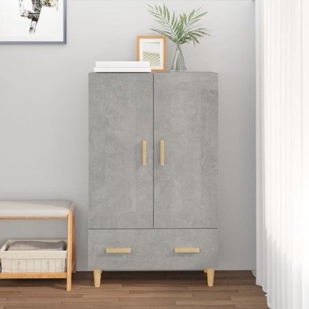 Aparador de madera contrachapada gris hormigón 70x31x115 cm de vidaXL, Aparadores - Ref: Foro24-812568, Precio: 78,21 €, Desc...