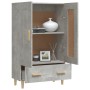 Aparador de madera contrachapada gris hormigón 70x31x115 cm de vidaXL, Aparadores - Ref: Foro24-812568, Precio: 78,21 €, Desc...