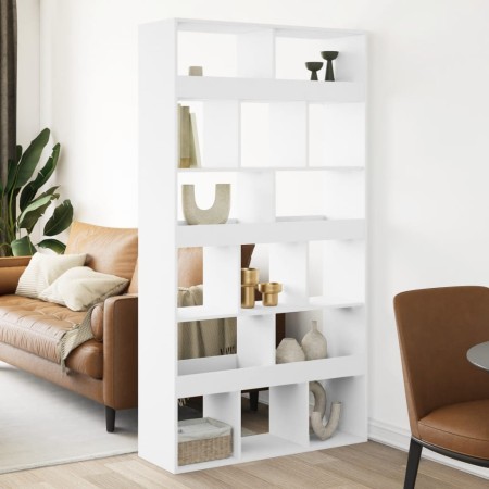 Separador de ambientes madera ingeniería blanco 100x33x187,5 cm en Librerías y estanterías | Comprar online en Foru.es