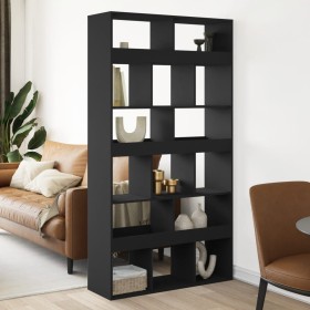 Separador de ambientes madera ingeniería negro 100x33x187,5 cm en Librerías y estanterías | Comprar online en Foru.es