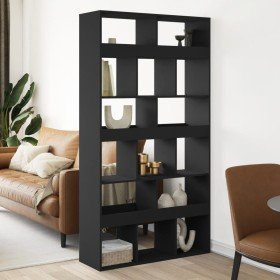 Separador de ambientes madera ingeniería negro 100x33x187,5 cm en Librerías y estanterías | Comprar online en Foru.es