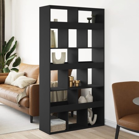 Separador de ambientes madera ingeniería negro 100x33x187,5 cm en Librerías y estanterías | Comprar online en Foru.es