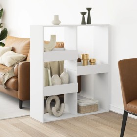 Separador de ambientes madera ingeniería blanco 100x33x115 cm en Librerías y estanterías | Comprar online en Foru.es