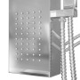 Sistema de panel de ducha acero inoxidable cuadrado de vidaXL, Boquillas de chorro para bañeras y duchas - Ref: Foro24-151414...