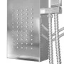 Sistema de panel de ducha acero inoxidable cuadrado de vidaXL, Boquillas de chorro para bañeras y duchas - Ref: Foro24-151414...