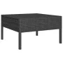 Set muebles de jardín 7 pzas y cojines ratán sintético negro de vidaXL, Conjuntos de jardín - Ref: Foro24-3094408, Precio: 59...