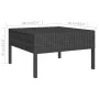 Set muebles de jardín 7 pzas y cojines ratán sintético negro de vidaXL, Conjuntos de jardín - Ref: Foro24-3094408, Precio: 59...