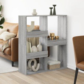 Separador de ambientes madera gris Sonoma 100x33x115 cm en Librerías y estanterías | Comprar online en Foru.es