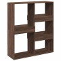 Separador de ambientes madera marrón roble 100x33x115 cm en Librerías y estanterías | Comprar online en Foru.es