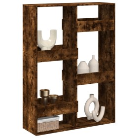 Separador de ambientes madera roble ahumado 100x33x135 cm en Librerías y estanterías | Comprar online en Foru.es